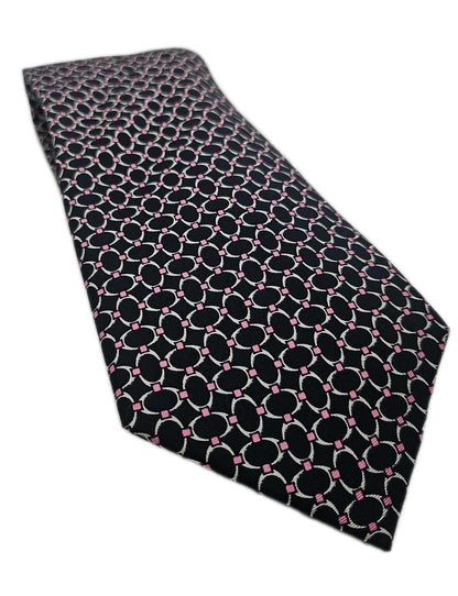 Hawes & Curtis blue Circle Pattern Mens Silk Tie Wedding Formal Neck Tie BX15