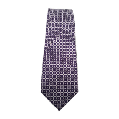 William Hunt Geometric Purple Mens Silk Tie Classic Designer Necktie Formal Geometric Vintage Mens Tie UK BX10
