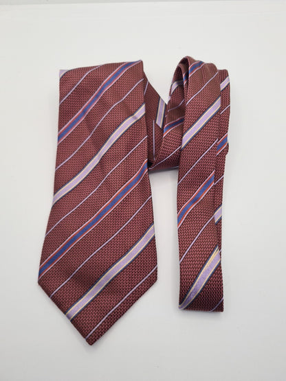 Carnival De Venise Retro Stripe Mens Silk Tie Classic Designer Necktie Striped Vintage Mens Tie UK BX13