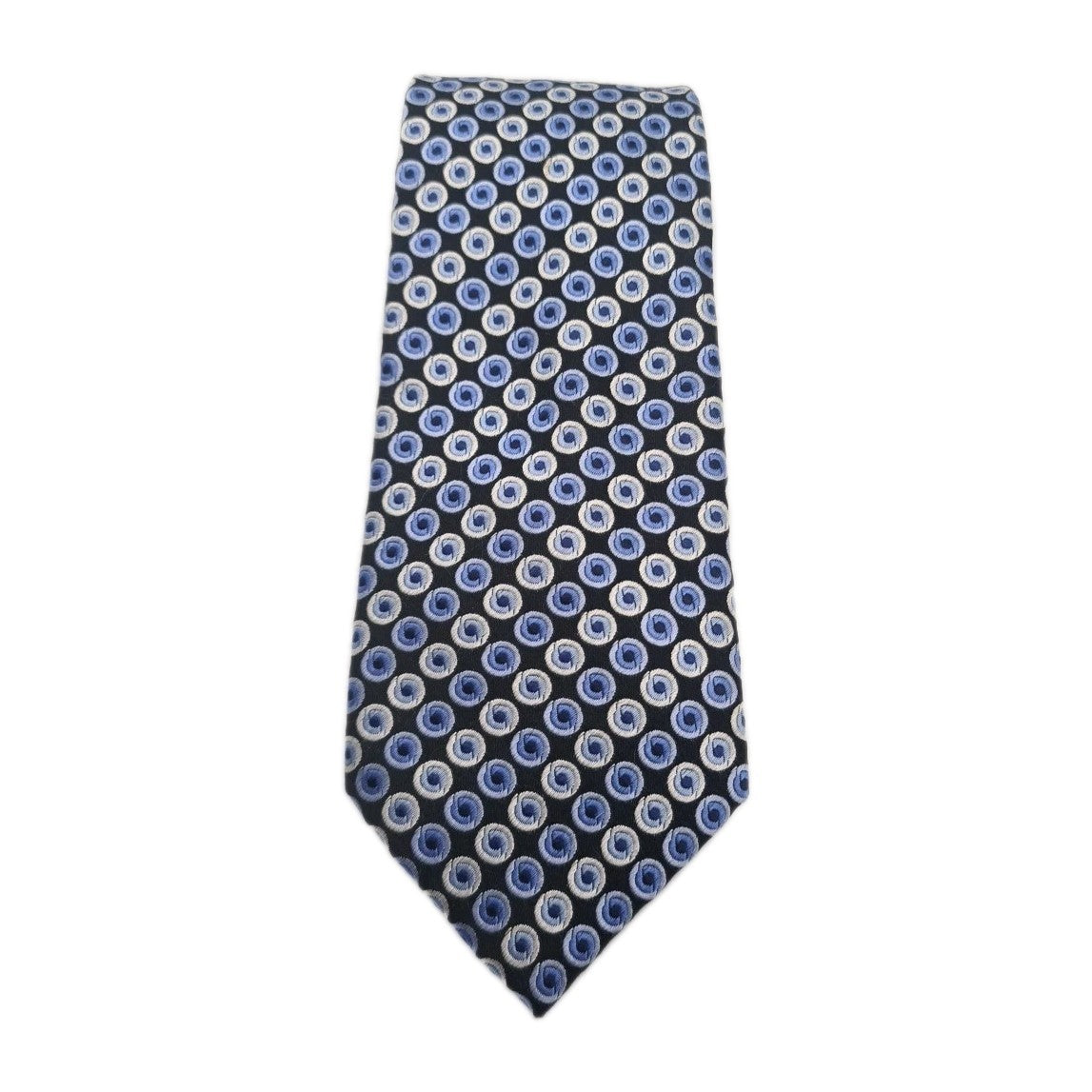 Ted Baker Black Blue Spotted Mens Silk Tie Classic Designer Necktie Formal Spotted Vintage Mens Tie UK BX8