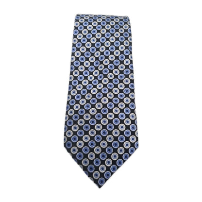 Ted Baker Black Blue Spotted Mens Silk Tie Classic Designer Necktie Formal Spotted Vintage Mens Tie UK BX8