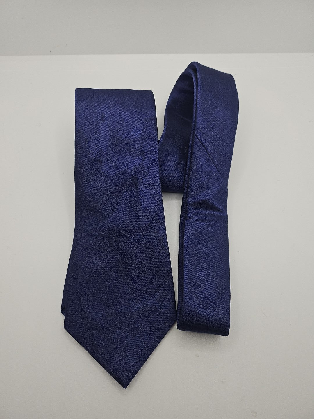 Hawes & Curtis Navy Blue Jacquard Mens Silk Tie Wedding Formal Neck Tie BX18