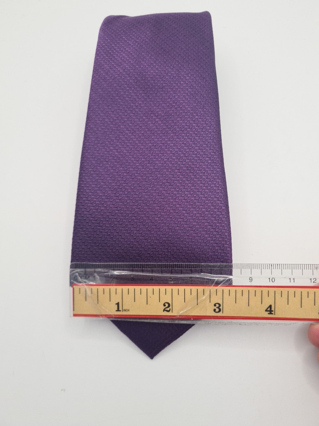 Hawes & Curtis Plain Purple Mens Silk Tie Classic Designer Necktie Vintage Mens Tie UK BX11