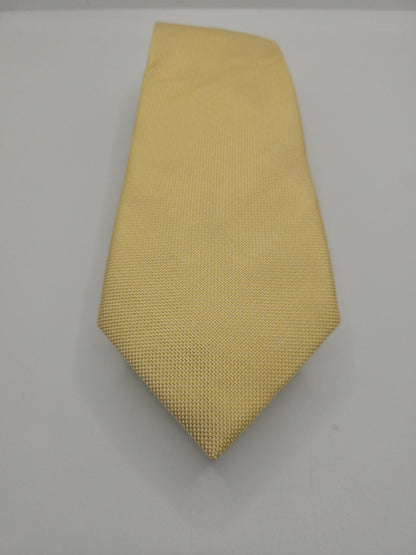 T.M Lewin Plain Yellow Mens Silk Tie Wedding Formal Neck Tie BX16