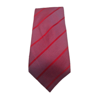 John Lewis red Stripe Mens Silk Tie Classic Designer Necktie Formal Striped Vintage Mens Tie UK BX9
