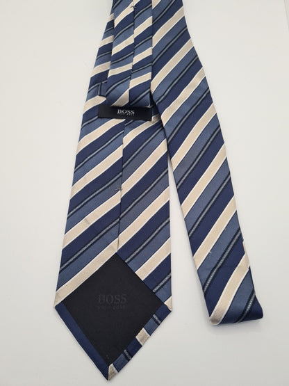 Blue Alternative Crow Tie Reworked Vintage Mens Tie UK | Statement Novelty Vintage Mens Tie UK BX13