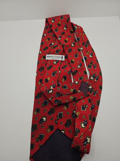 Hawes & Curtis Red Vintage Pattern Mens Silk Tie Wedding Formal Neck Tie BX13