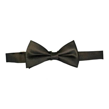 Black Satin Style Dickie Bow Tie