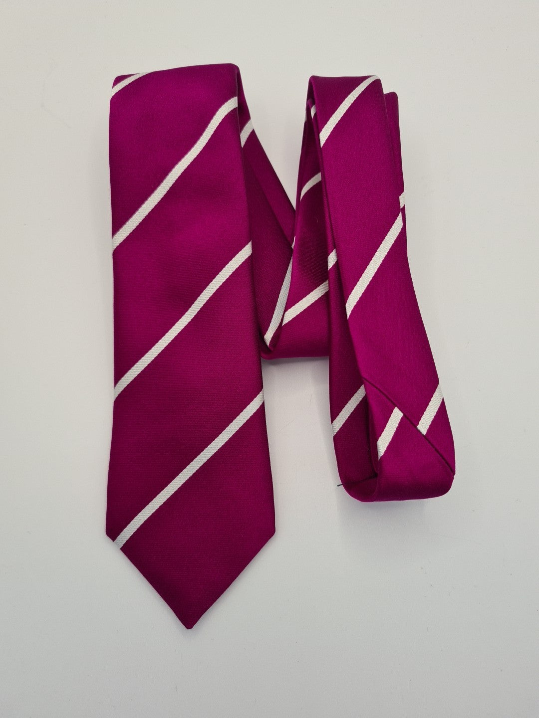 Charles Tyrwhitt Purple Stripe Busines Mens Silk Tie Classic Formal Necktie Striped Vintage Mens Tie UK BX14
