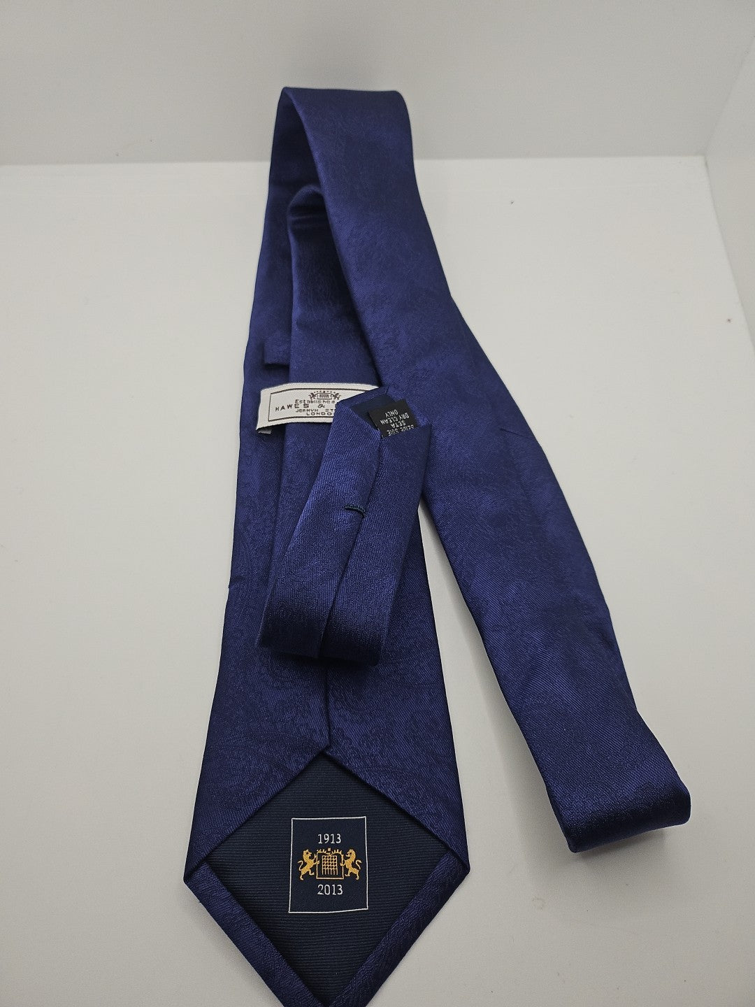 Hawes & Curtis Navy Blue Jacquard Mens Silk Tie Wedding Formal Neck Tie BX18