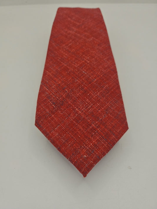 T.M Lewin Red Wool Mix Mens Silk Tie Wedding Formal Neck Tie BX2
