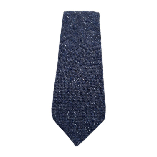 Charles Tyrwhitt Blue Wool / Silk Woven Tie | Designer Mens Tie UK Vintage Mens Tie UK BX13