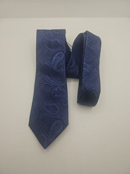 Charles Tyrwhitt Blue Paisley Jaquard Mens Silk Tie Wedding Formal Neck Tie BX13