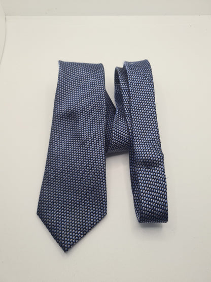 Ted Baker Blue Spotty Mens Silk Tie Classic Designer Necktie Formal Spotted Vintage Mens Tie UK BX5