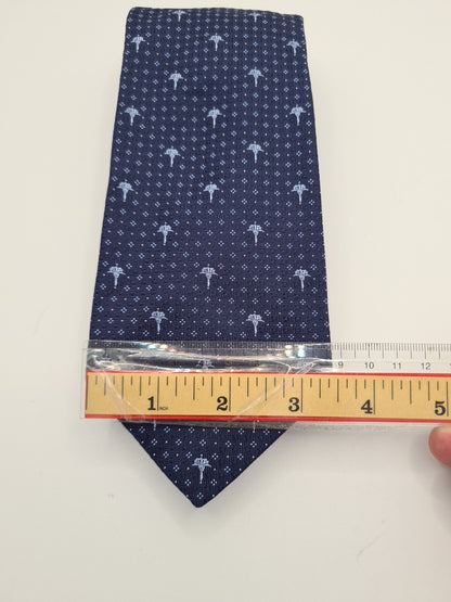 Y2K Blue Joop Aftershave Mens Silk Tie Classic Designer Necktie Vintage Mens Tie UK BX13