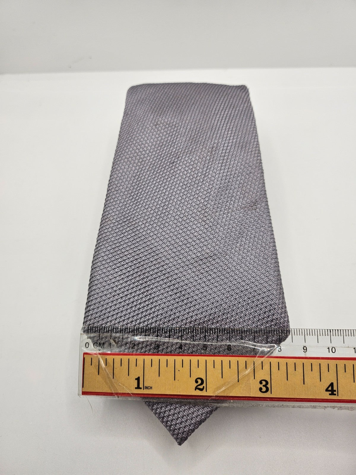 Charles Tyrwhitt Neutral Grey Textured Silk Tie