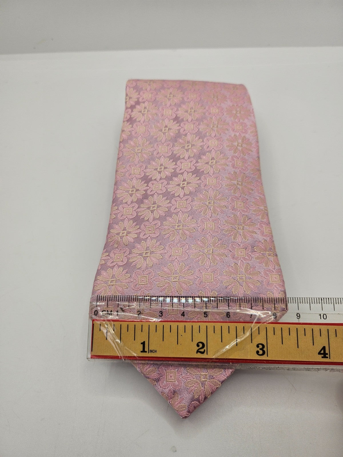 Ted Baker Endurance Silk Tie Mens Pink Geometric Floral Vintage Neck Tie BX15