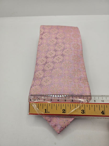 Ted Baker Endurance Silk Tie Mens Pink Geometric Floral Vintage Neck Tie BX15