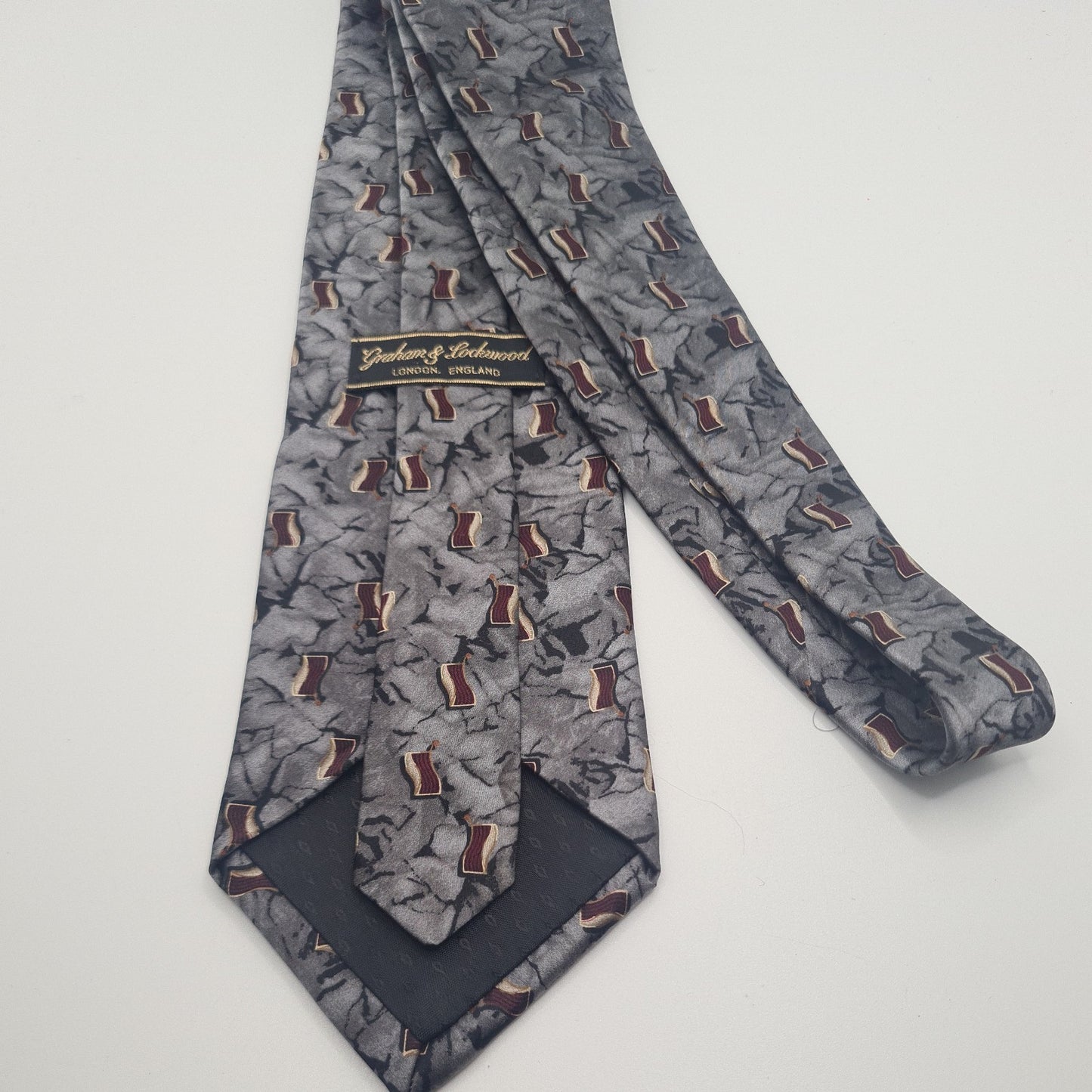 Vintage Abstract Mens Silk Tie Classic Designer Necktie Formal Business Vintage Mens Tie UK BX8