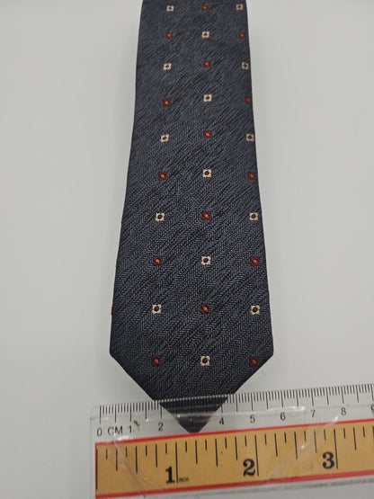 Penguin Grey Thin Mod Geometric Mens Silk Tie Wedding Formal Neck Tie BX16