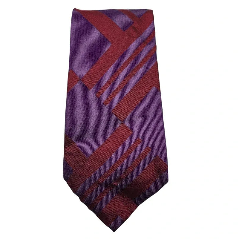 Alexandre Savile Row Men's Wedding formal Neck tie  & Red Block Silk Tie
