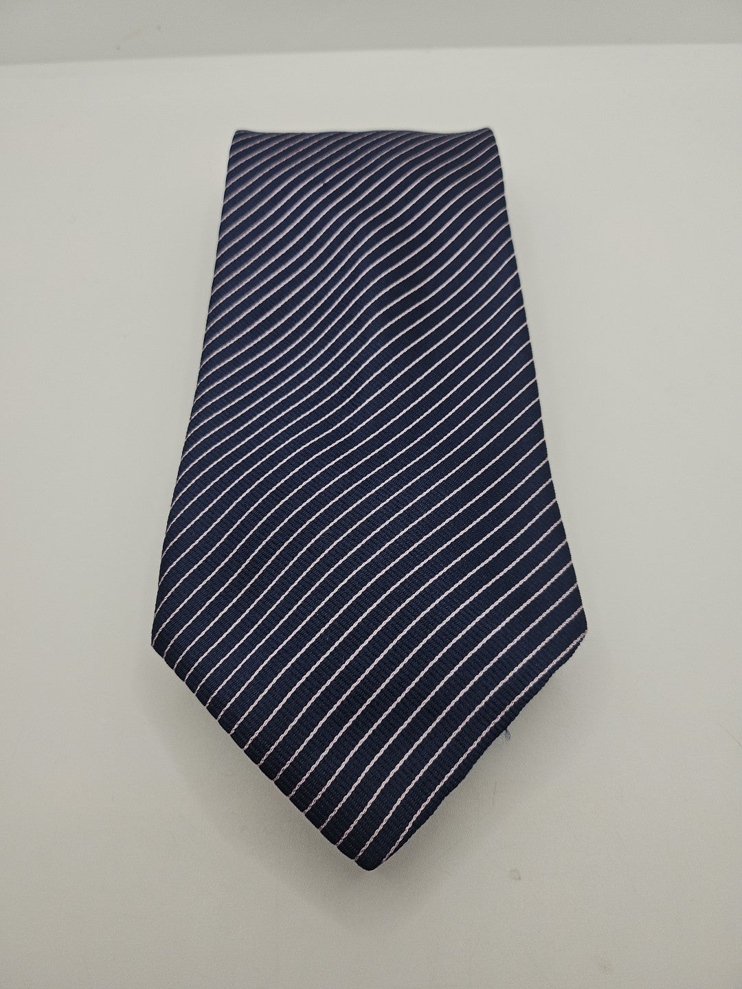 Paul Smith Blue Stripe Wide Mens Silk Tie Wedding Formal Neck Tie BX18