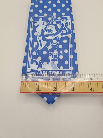 Blue Spotty Alternative Tie Reworked Vintage Mens Tie UK  Statement Novelty BX11