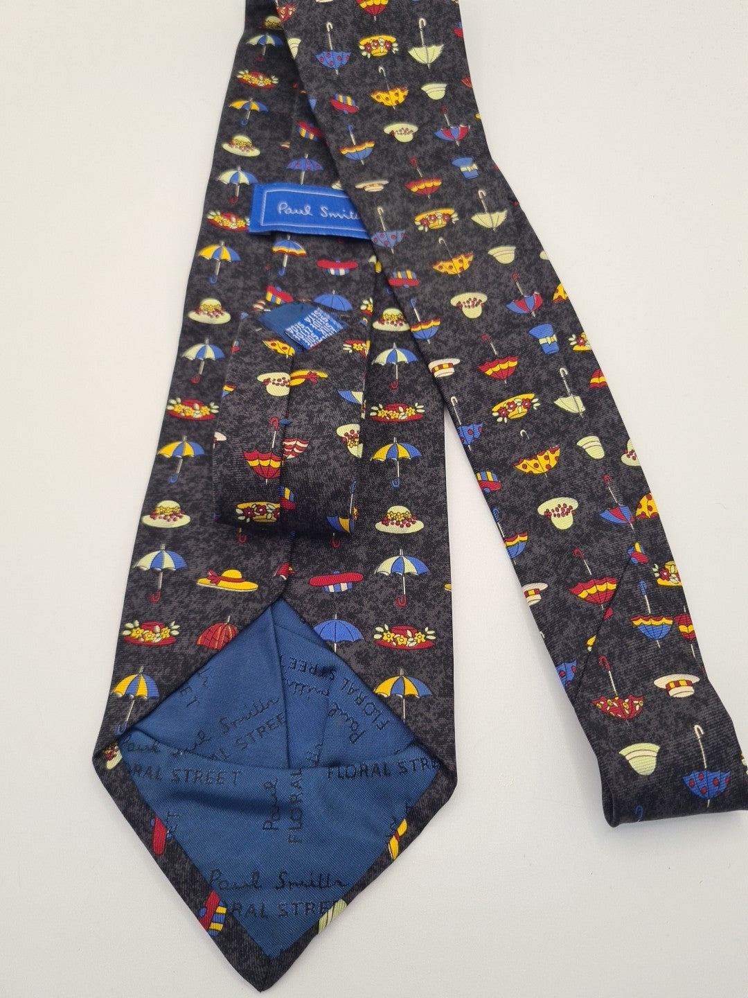 Paul Smith Black Holiday Theme Novelty Silk Tie | Designer Mens Tie UK  BX10