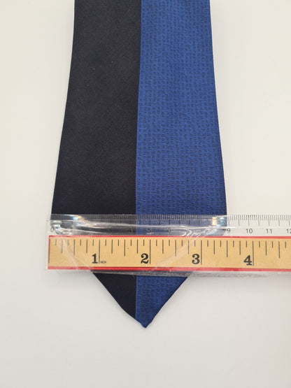 Ted Baker Blue / Black Retro Pattern Silk Tie | Designer Mens Tie UK  BX10