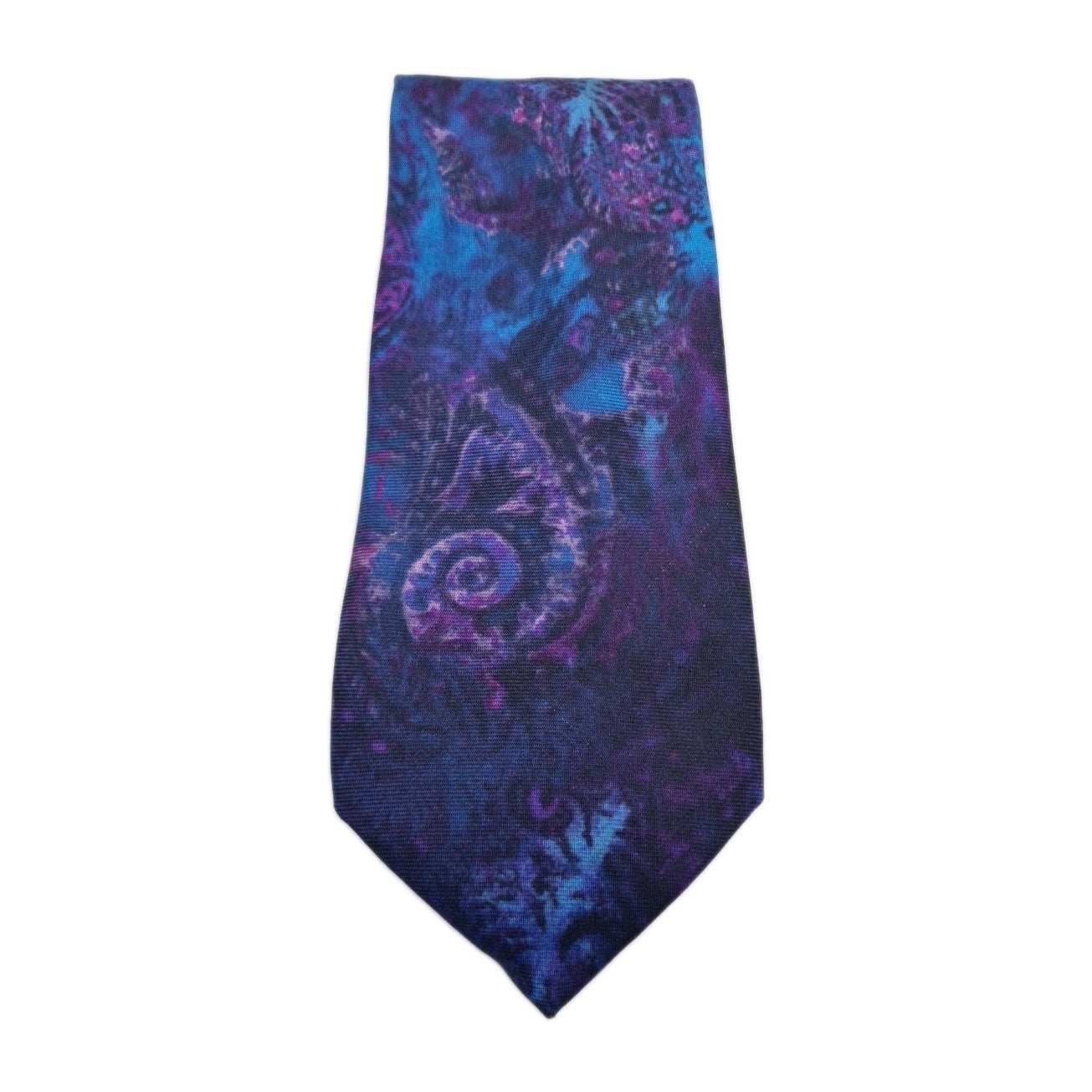 Blue / purple Retro Neon Style Novelty Silk Tie | Designer Mens Tie UK Vintage Mens Tie UK BX14