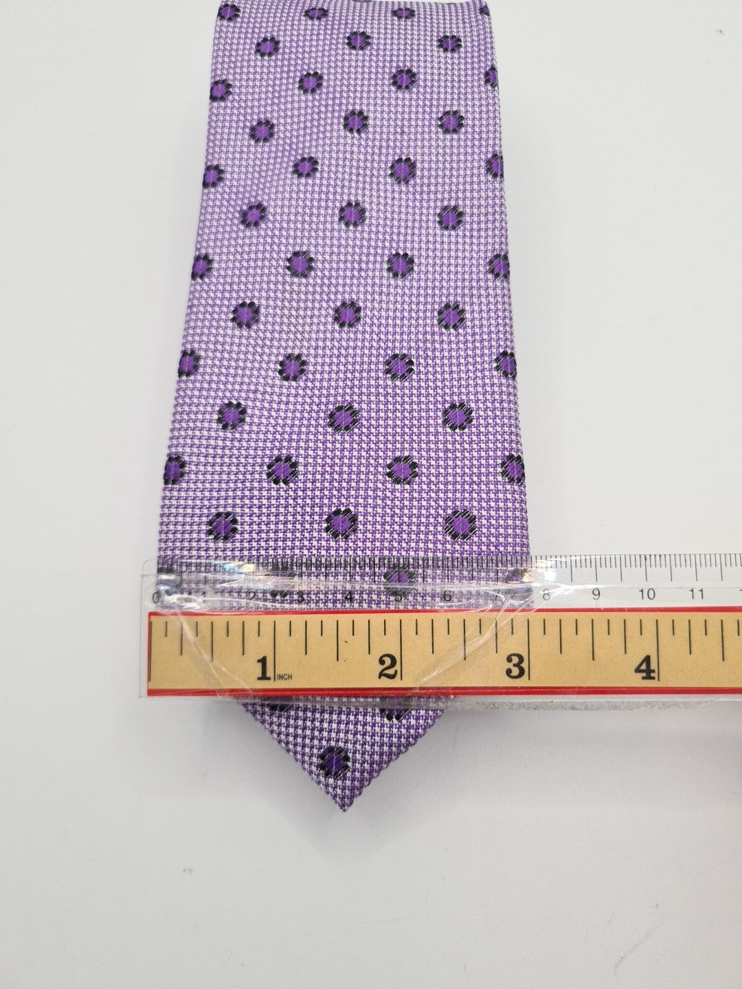 Christian Purple Spotted pattern Mens Silk Tie Classic Designer Necktie Spotted Vintage Mens Tie UK BX13