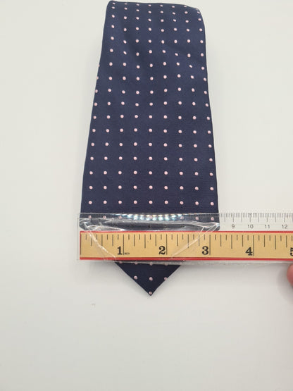 Hawes & Curtis Pink Spotty Mens Silk Tie Classic Designer Necktie Formal Spotted Vintage Mens Tie UK BX5