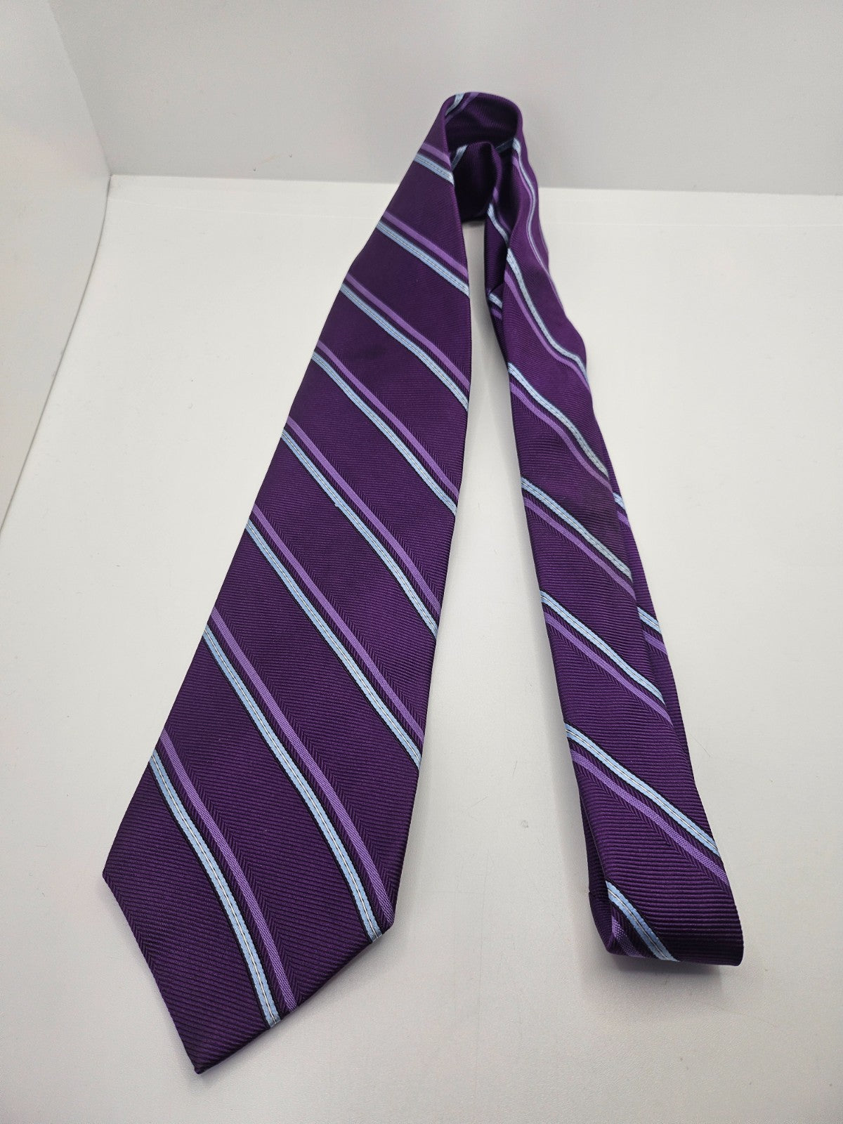 Brooks Brothers Purple Striped Silk Tie