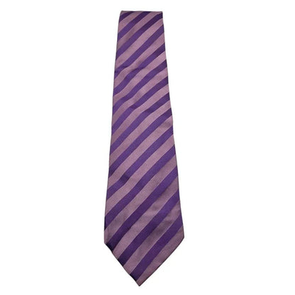 TM Lewin Men's Purple Spots & Stripes Wedding formal Neck tie  Tie