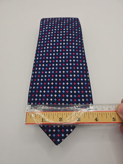 Charles Tyrwhitt Blue diamond Pattern Mens Silk Tie Wedding Formal Neck Tie BX15