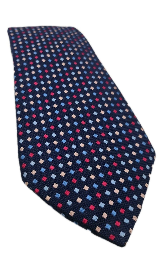 Charles Tyrwhitt Blue diamond Pattern Mens Silk Tie Wedding Formal Neck Tie BX15