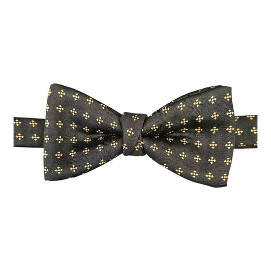 Marks & Spencer Black & Beige Diamond Bow Tie