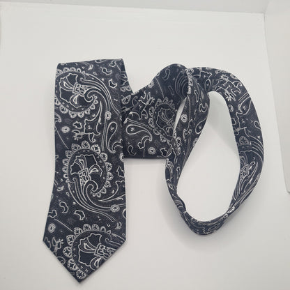 Black/Silver Jaquard Mens Silk Tie Classic Designer Necktie Formal Business Vintage Mens Tie UK BX8
