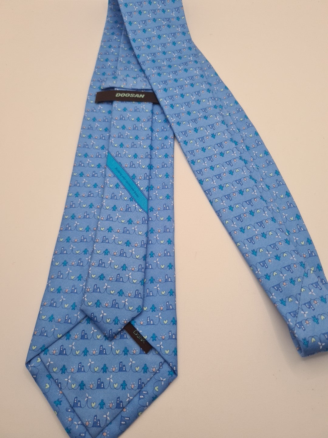 Blue Eco/ Planet friendly Mens Silk Tie Classic Designer Necktie Formal Vintage Mens Tie UK BX7