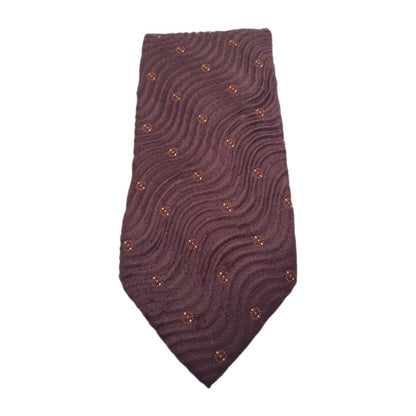 Ermenegildo Zegna Brown Wide Vintage Silk Tie | Designer Mens Tie UK  BX10