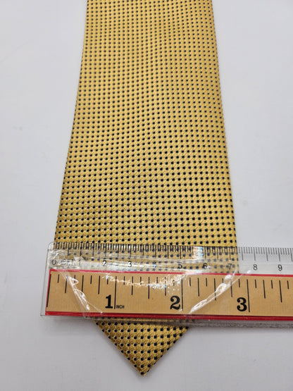 Moss 1851 Silk Tie Mens Yellow Textured Micro Dot Business Vintage Neck Tie BX1