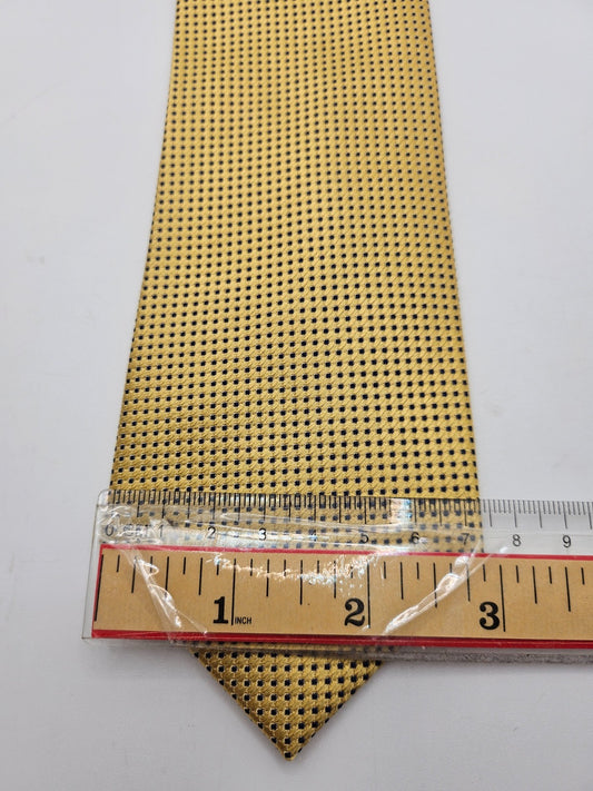 Moss 1851 Yellow Textured Micro Dot Silk Tie