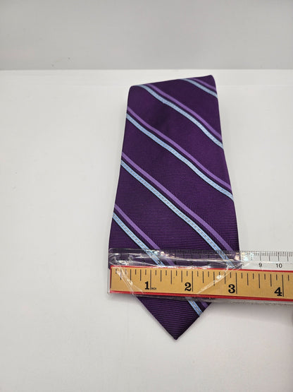Brooks Brothers Purple Striped Silk Tie