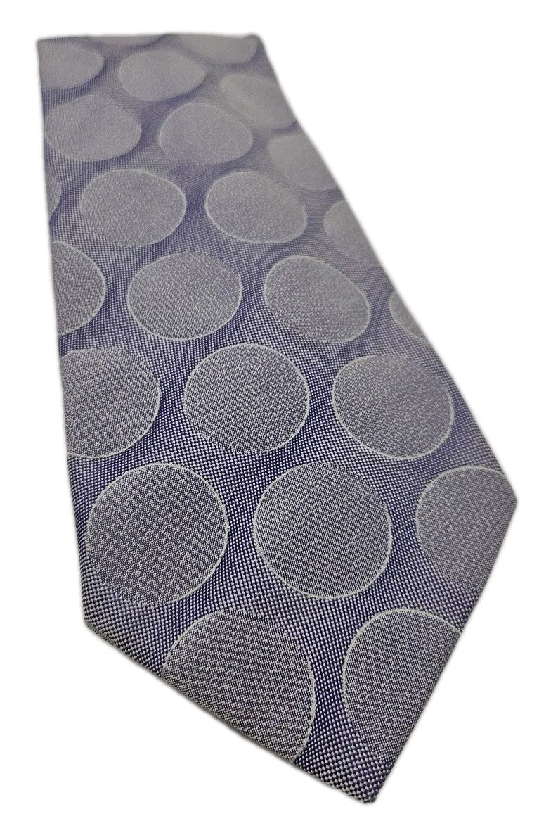 Altea Retro Lilac large Circle Design Mens Silk Tie Wedding Formal Neck Tie BX18