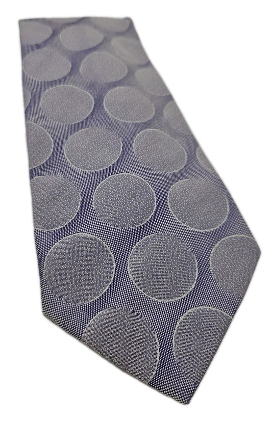 Altea Retro Lilac large Circle Design Mens Silk Tie Wedding Formal Neck Tie BX18