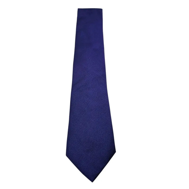 TM Lewin Men's Purple Woven Texture Silk Tie