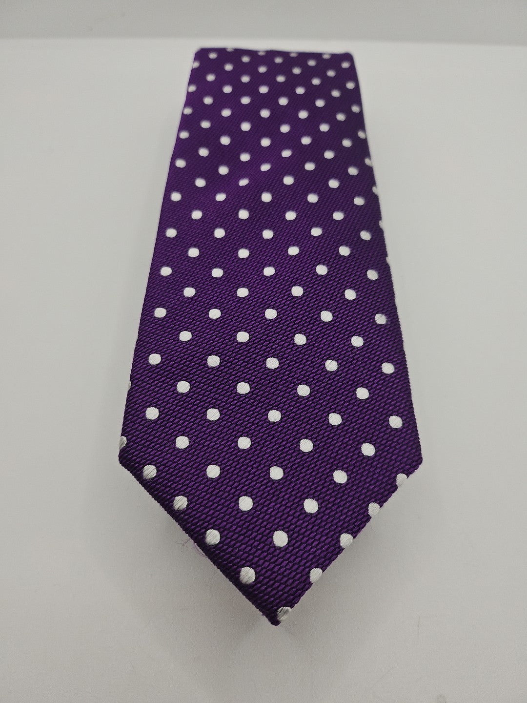 Van Buck Purple Spotted Red Label Mens Silk Tie Wedding Formal Neck Tie BX18