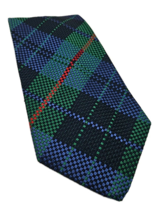 Liberty Tartan Geometric Pattern Wide Mens Silk Tie Wedding Formal Neck Tie BX13