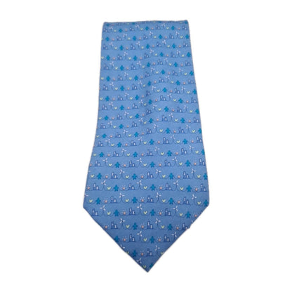 Blue Eco/ Planet friendly Mens Silk Tie Classic Designer Necktie Formal Vintage Mens Tie UK BX7