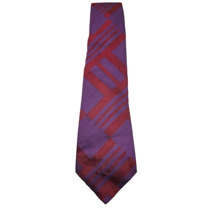 Alexandre Savile Row Men's Wedding formal Neck tie  & Red Block Silk Tie